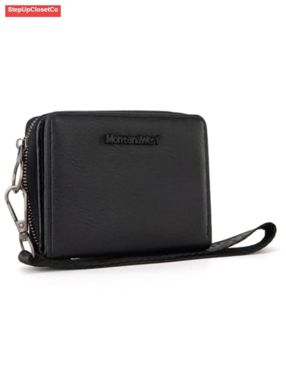 Small Wristlet Wallet Women RFID Blocking Faux Leather Lightweight
